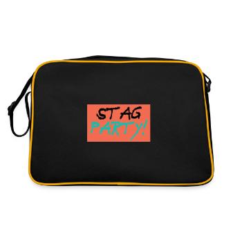 Stag Party - Bachelor party - Sac Retro - noir/or - Dos