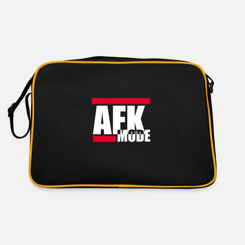 Computer - Retro Tasche - Schwarz/Gold