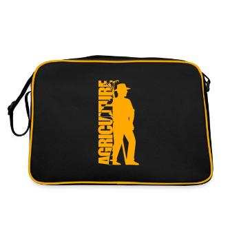 Agriculture - Landwirtschaft - Retro Tasche - Schwarz/Gold - Hinten