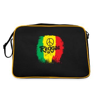 Reggae Grunge Reggaeton Reggaestyle Musique - Sac Retro - noir/or - Dos