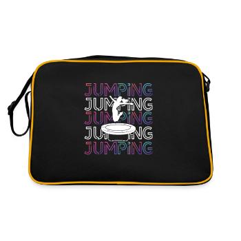 Jumping Trampoline Fitness Workout Trendsport - Sac Retro - noir/or - Dos