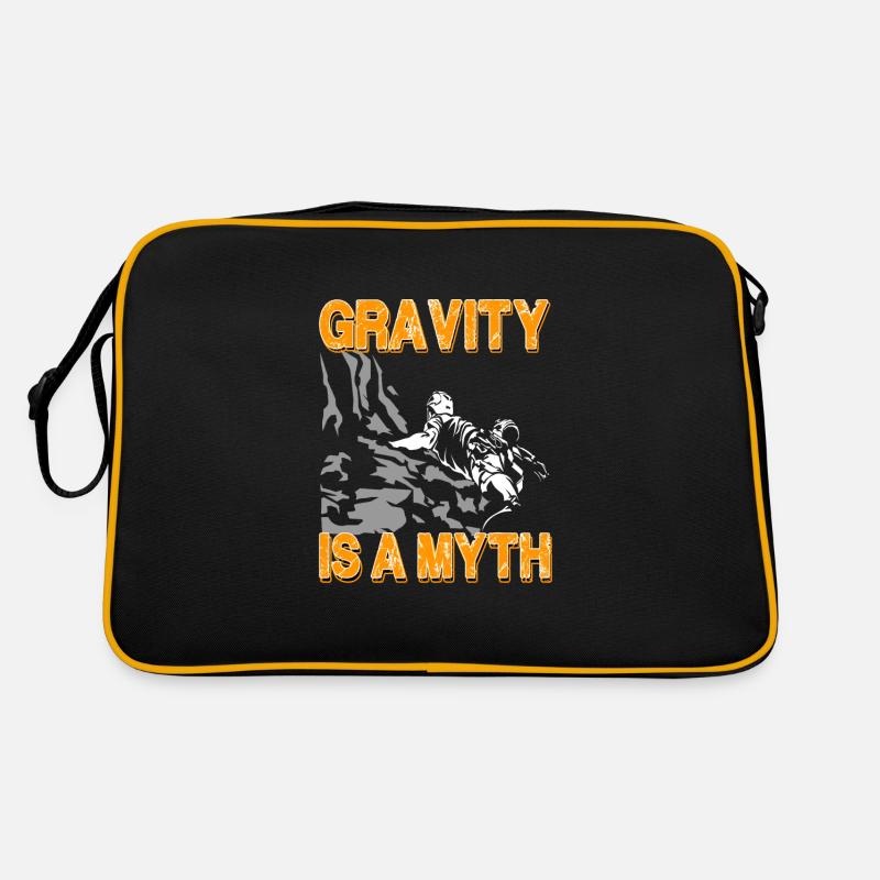 Gravity Is A Myth - Climbing Mountaineering Bouldering Retro Bag
