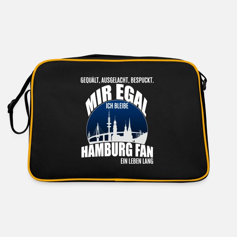 Hamburg Fan ein Leben lang Retro Tasche