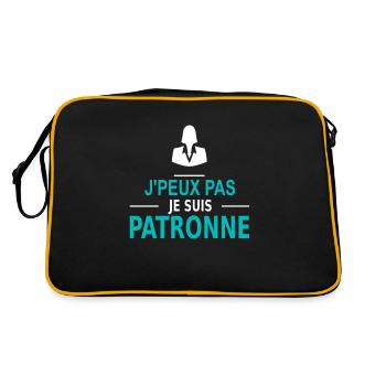 j'peux pas je suis patronne - Sac Retro - noir/or - Dos