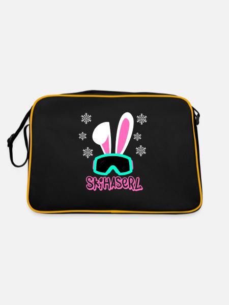 Skihaserl - Retro Bag - black/gold