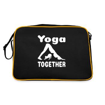 Yoga ensemble chat femme yoga exercice yoga formation - Sac Retro - noir/or - Dos