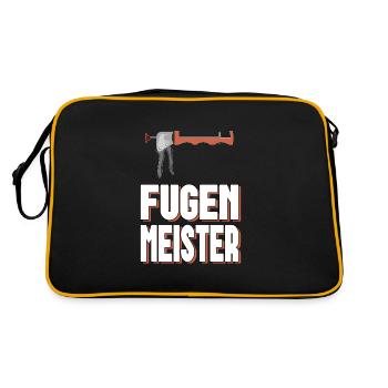 Fuge Fugen Meister Fugenpistole Mörtel - Retro Tasche - Schwarz/Gold - Hinten