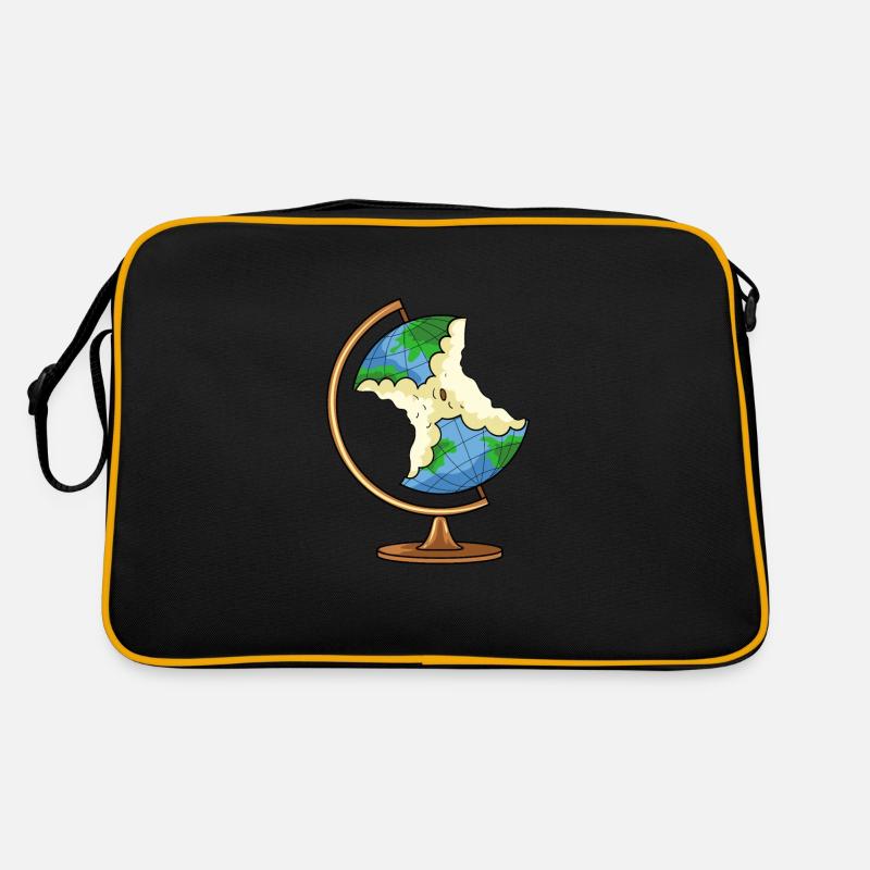 Globus Earth Apple Climate Protection Climate Change Retro Bag