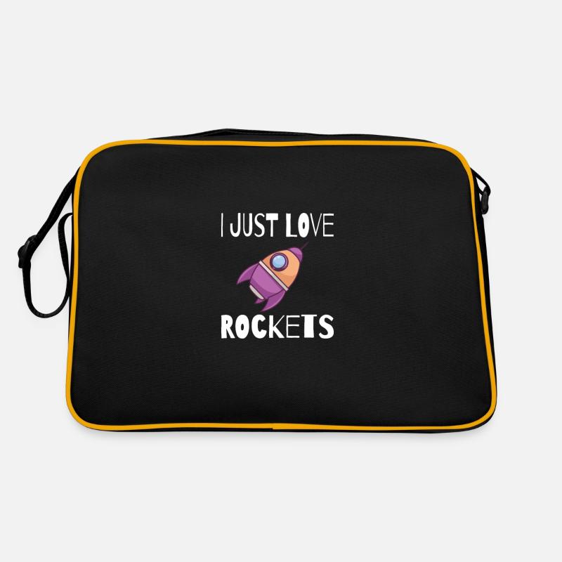 SPACE / ROCKET: I just love rockets Retro Bag