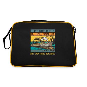 Modelrailroad HO N Z Train Model - Retro Bag - black/gold - Back