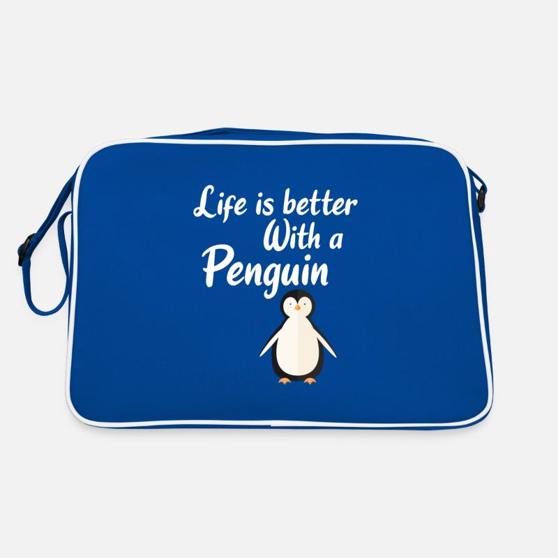 Pinguin Penguin Gift : Life is better with a Retro Tasche