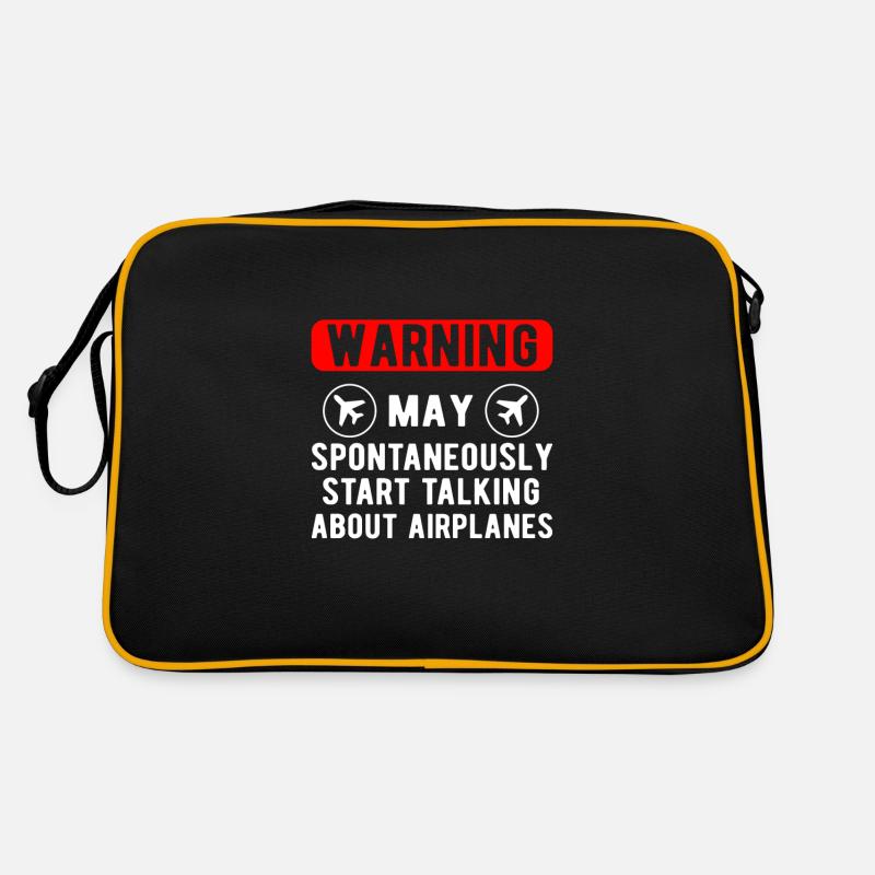 Aviation Airplane Pilot Gift talk about airplanes Retro Tasche