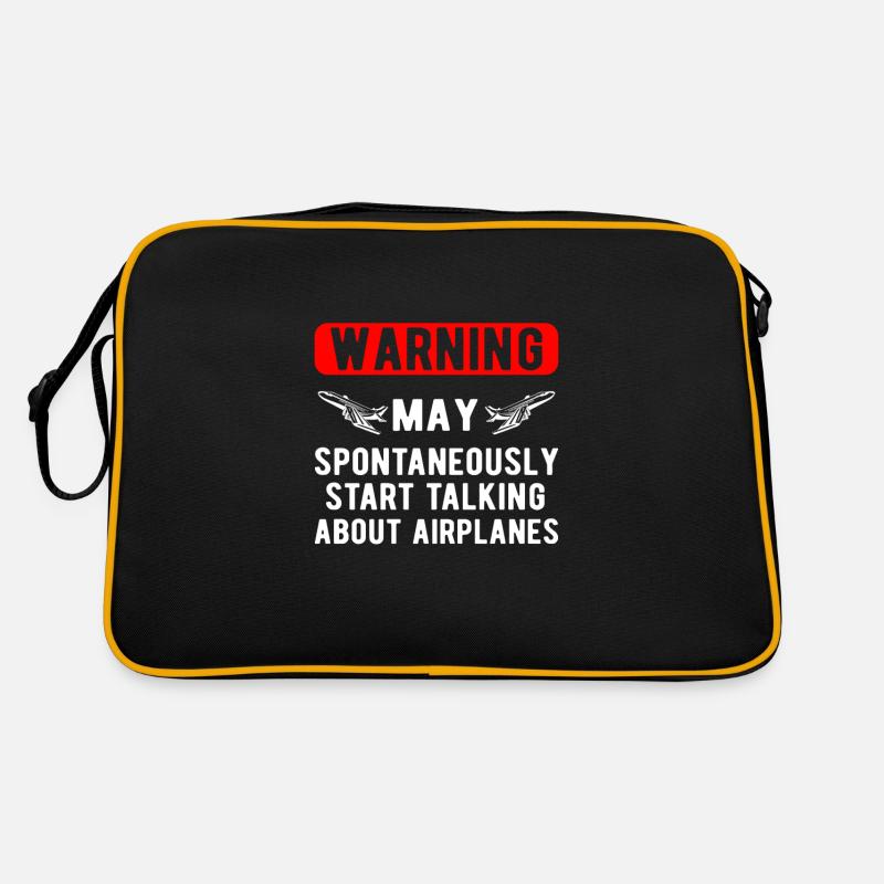 Aviation Airplane Pilot Gift talk about airplanes Retro Tasche