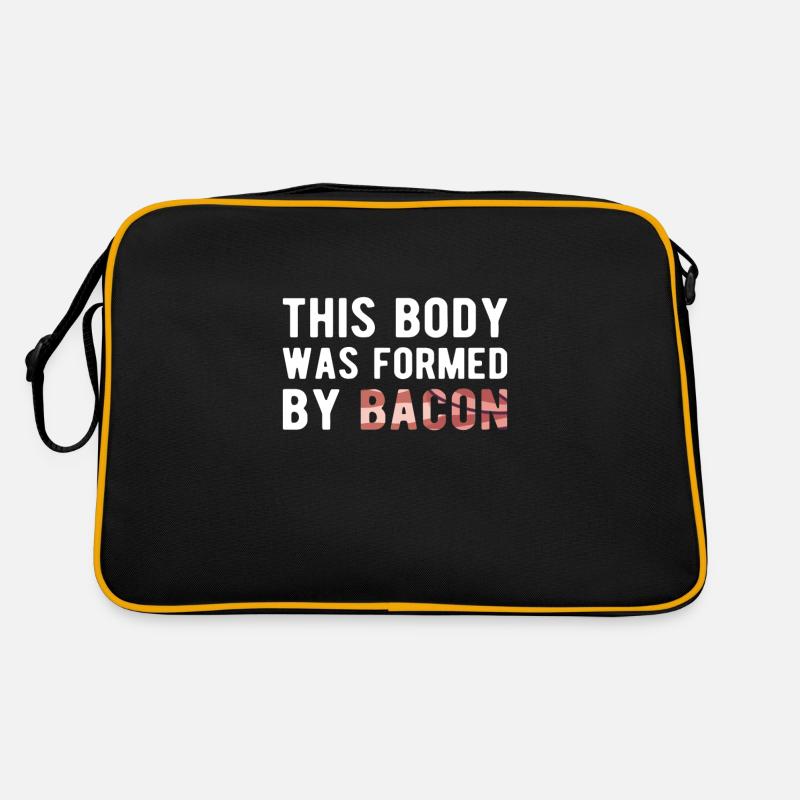 BACON: this Body was formed by Bacon Retro Tasche