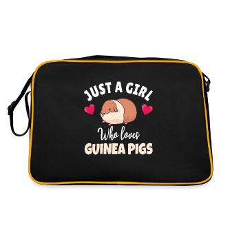 GUINEA PIG: Love Guinea Pigs - Sac Retro - noir/or - Dos