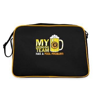 POOL / BILLIARDS: Pool problem - Retro Bag - black/gold - Back