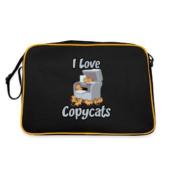 Copy Cats Copy Copier Cat Copycats - Retro Bag - black/gold - Back