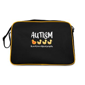 Autism awareness: different perspective - Retro Bag - black/gold - Back