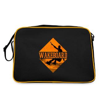 Wakeboard Wakeskate Water Sports Boat Wakeboarder - Retro Bag - black/gold - Back