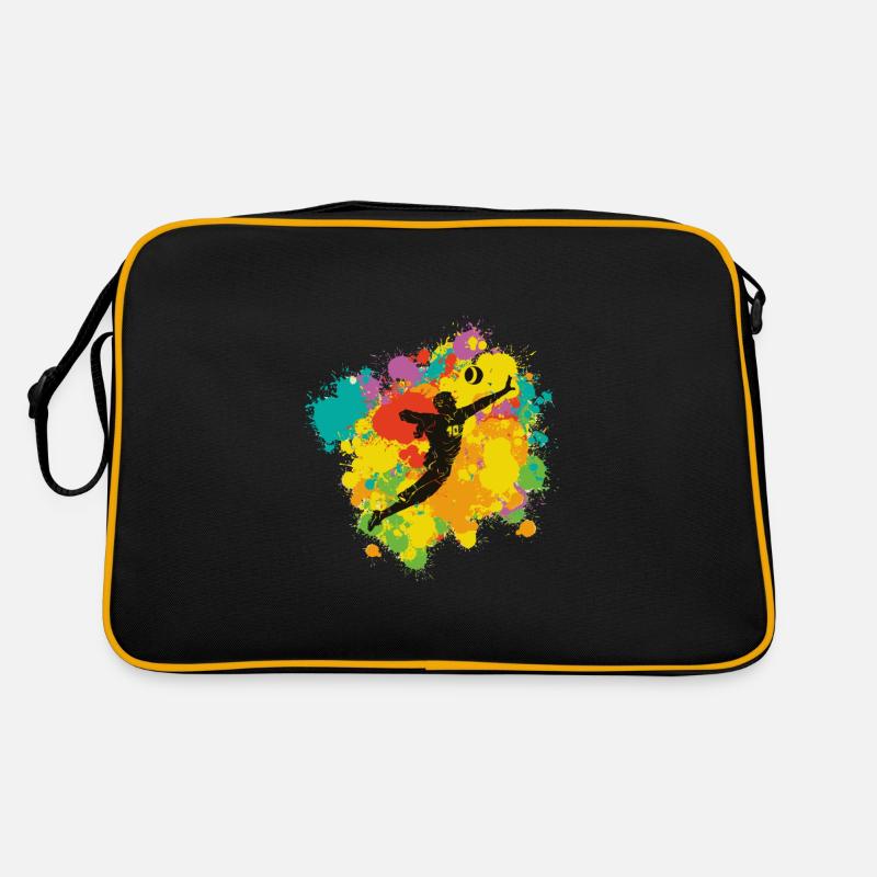 Faustball avec éclaboussures de peinture Sac Retro