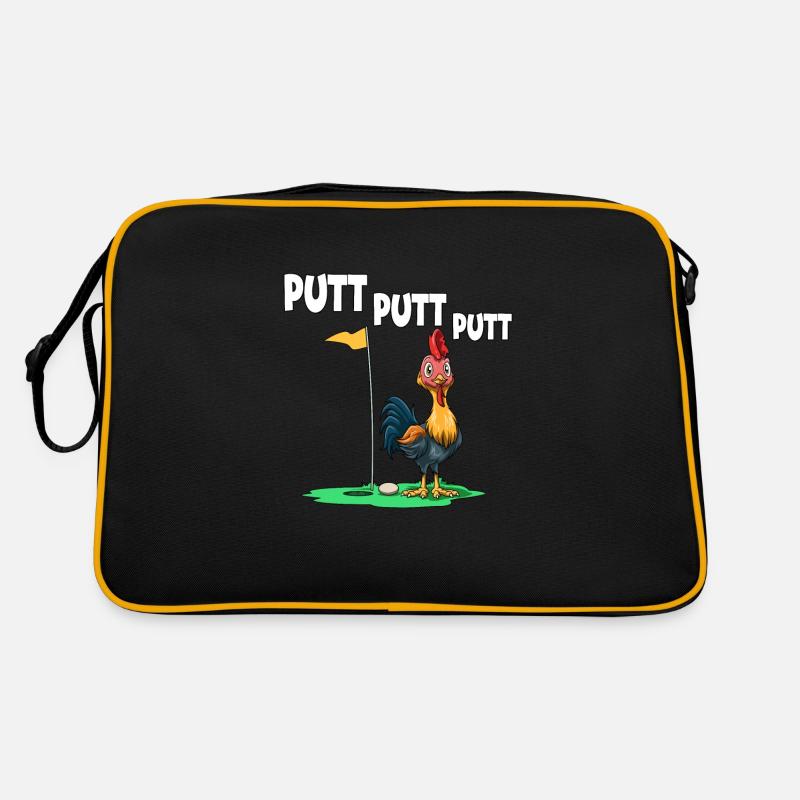 Putt Putt Putt Poules Golf - Sac Retro - noir/or