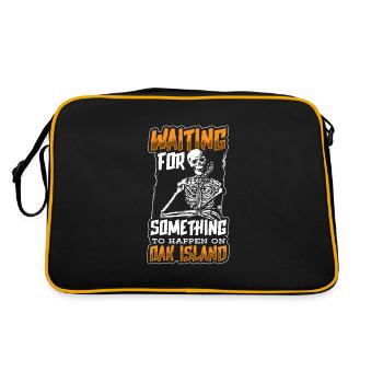 OAK ISLAND/TREASURE HUNTING/MYSTERY OF OAK ISLAND - Retro Tasche - Schwarz/Gold - Hinten