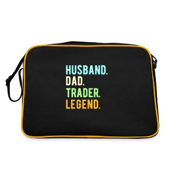 STOCK MARKET/FOREX TRADER trader legend - Sac Retro - noir/or - Dos