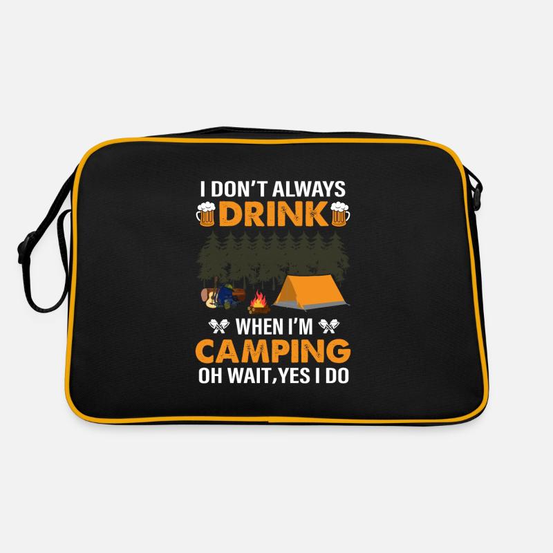 Happy Camper De camper Camping Cadeaux Sac Retro