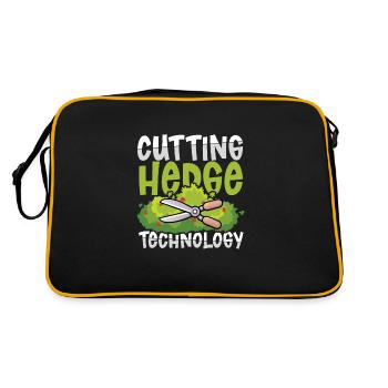 CUTTING HEDGE TECHNOLOGY - Retro Tasche - Schwarz/Gold - Hinten