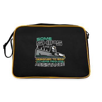 Submariner Submarines Veteran designed to sink - Retro Bag - black/gold - Back