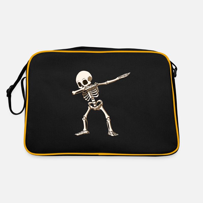 Dab Skelett Dabbing Gerippe Halloween Tanz Retro Tasche