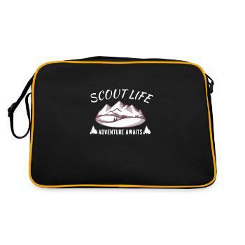 Scout Camping Outdoor : Scout Life - Retro Tasche - Schwarz/Gold - Hinten