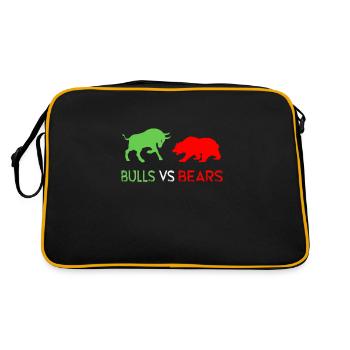 Stock Market trader/FOREX TRADER: Bulls vs. Bears - Sac Retro - noir/or - Dos