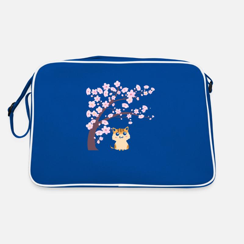 Cerisier chat japonais chat sakura Sac Retro