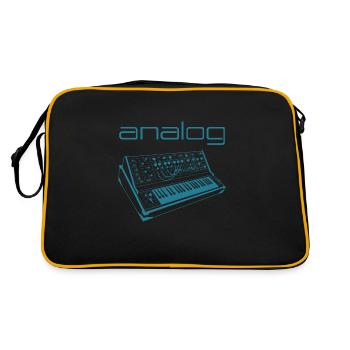 Modular Synthesizer Vintage Analog - Retro Bag - black/gold - Back
