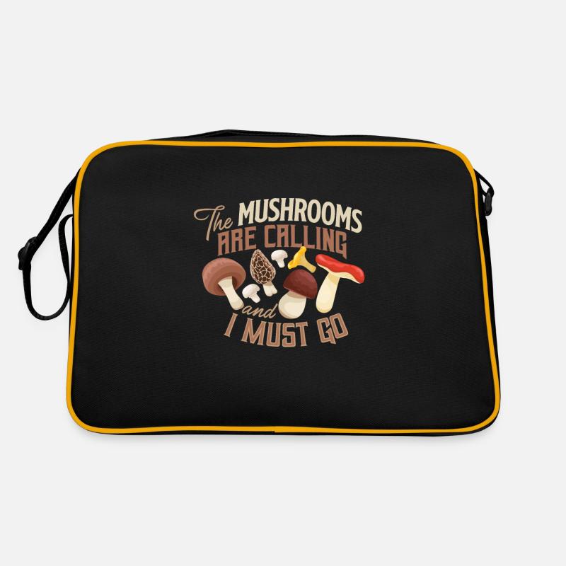 Champignons champignons champignons champignons panier champignon automne Sac Retro