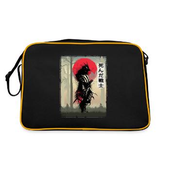 Samouraï samouraïs morts guerriers sabreurs - Sac Retro - noir/or - Dos