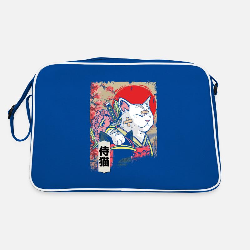Japon Samouraï Chat Guerrier Ninja Chat Sac Retro