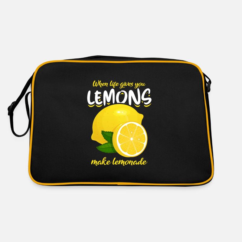 Funny lemon saying make lemonade Retro Bag