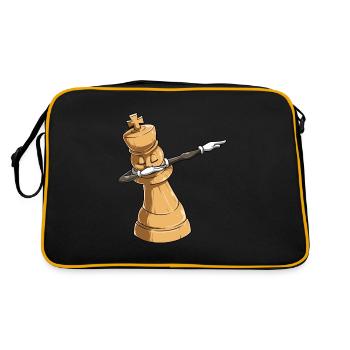 Le roi des échecs Dab Dabbing Danse - Sac Retro - noir/or - Dos