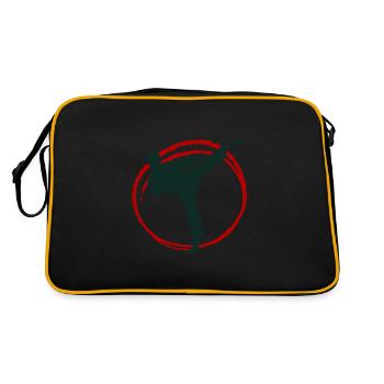 Kampfsport Kick - Retro Tasche - Schwarz/Gold - Hinten