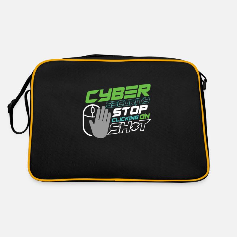 Cyber Security Specialist Spam Web Links Engineer Retro Tasche