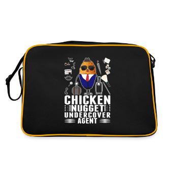 Infiltré Chicken Nugget Agent Nug Life - Sac Retro - noir/or - Dos