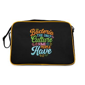 Microbiologist Microbiology Lab Staph Gift Idea - Retro Tasche - Schwarz/Gold - Hinten