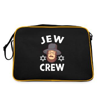 Jew Jewish Israelite Culture Israel Jewish Roots - Retro Bag - black/gold - Back