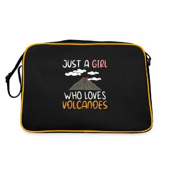Geologist Volcano Geology Rock Hunter Rock Hunting - Retro Bag - black/gold - Back