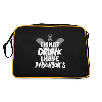 SENSIBILISATION À LA MALADIE DE PARKINSON POISON DE LA MALADIE DE PARKINSON - Sac Retro - noir/or - Dos