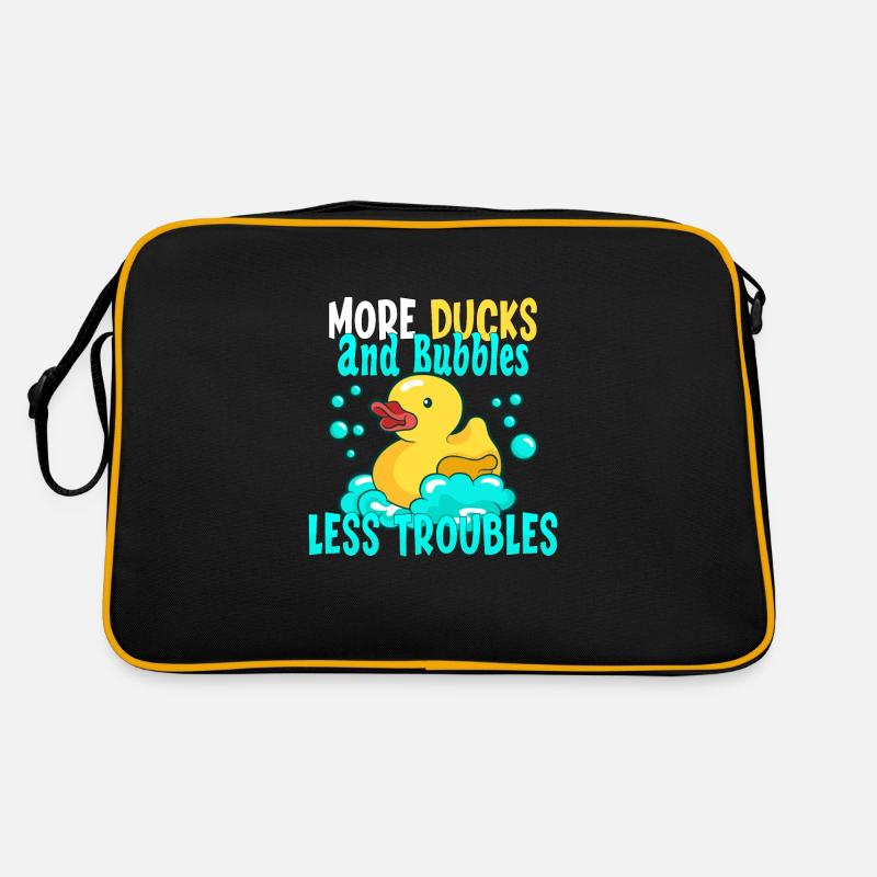 Rubber Duck Ducks Bubbles Duck lover Cute Duck Retro Bag