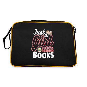 Lecteur de livre Lecture Littérature Rat de bibliothèque Idée cadeau - Sac Retro - noir/or - Dos