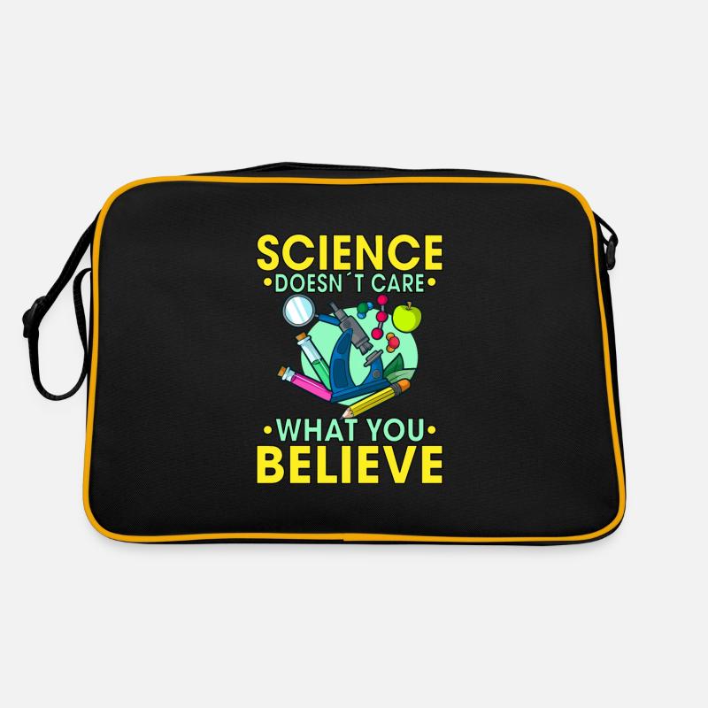 La science ne se soucie pas de ce que vous croyez Idée cadeau Sac Retro